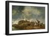 A View of Mount Calvary with the Crucifixion, 1652-Philips Wouwermans Or Wouwerman-Framed Giclee Print