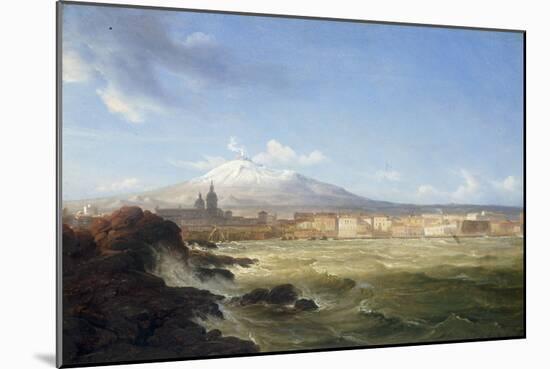 A View of Mount Etna from the Sea, 1833-Thomas Fearnley-Mounted Giclee Print