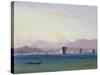 A View of Mount Fuji-Charles Wirgman-Stretched Canvas