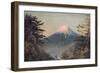 A View of Mount Fusiyama with Figures in the Foreground-Charles Wirgman-Framed Giclee Print