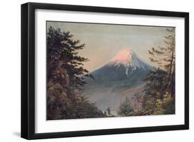 A View of Mount Fusiyama with Figures in the Foreground-Charles Wirgman-Framed Giclee Print