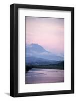 A View of Mount Kinabalu over Menkabong River-James Morgan-Framed Photographic Print