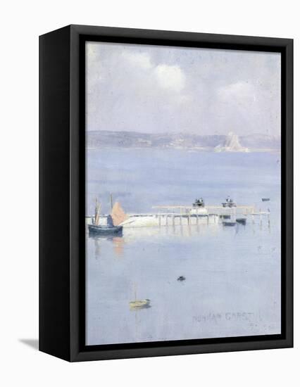 A View of Mount's Bay with the North Pier, C.1892-Norman Garstin-Framed Stretched Canvas
