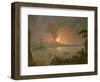 A View of Mount Vesuvius Erupting-Abraham Pether-Framed Giclee Print