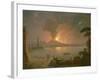 A View of Mount Vesuvius Erupting-Abraham Pether-Framed Giclee Print