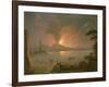 A View of Mount Vesuvius Erupting-Abraham Pether-Framed Giclee Print