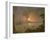 A View of Mount Vesuvius Erupting-Abraham Pether-Framed Giclee Print