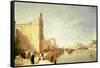 A View of Murano-Sir Augustus Wall Callcott-Framed Stretched Canvas