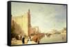 A View of Murano-Sir Augustus Wall Callcott-Framed Stretched Canvas