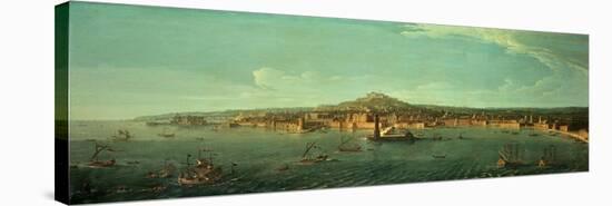 A View of Naples-Vanvitelli (Gaspar van Wittel)-Stretched Canvas