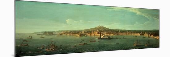 A View of Naples-Vanvitelli (Gaspar van Wittel)-Mounted Giclee Print