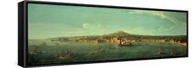 A View of Naples-Vanvitelli (Gaspar van Wittel)-Framed Stretched Canvas