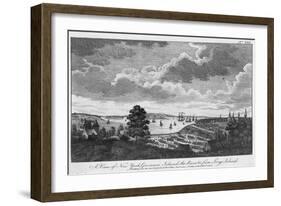 A View of New York, Governors Island, the River from Long Island-A. Hamilton, Jr.-Framed Giclee Print