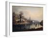 A View of Newcastle from the River Tyne-English School-Framed Giclee Print