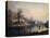 A View of Newcastle from the River Tyne-English School-Stretched Canvas