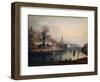 A View of Newcastle from the River Tyne-English School-Framed Giclee Print