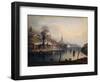 A View of Newcastle from the River Tyne-English School-Framed Giclee Print