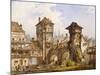 A View of Nurnberg, 1856 (Watercolour Heightened with White on Paper)-Angelo Quaglio-Mounted Giclee Print