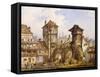 A View of Nurnberg-Angelo Quaglio-Framed Stretched Canvas