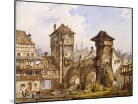 A View of Nurnberg-Angelo Quaglio-Mounted Giclee Print