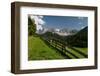 A view of Odle Group mountain from the Funes valley. Funes, Trentino Alto Adige, Italy.-Sergio Pitamitz-Framed Photographic Print