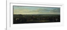 A View of Old Newmarket with Figures and Horses on the Heath-John Wootton-Framed Giclee Print