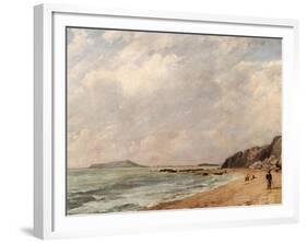 A View of Osmington Bay, Dorset, Looking Towards Portland Island-John Constable-Framed Giclee Print