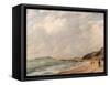 A View of Osmington Bay, Dorset, Looking Towards Portland Island-John Constable-Framed Stretched Canvas