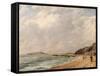 A View of Osmington Bay, Dorset, Looking Towards Portland Island-John Constable-Framed Stretched Canvas