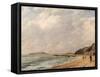 A View of Osmington Bay, Dorset, Looking Towards Portland Island-John Constable-Framed Stretched Canvas