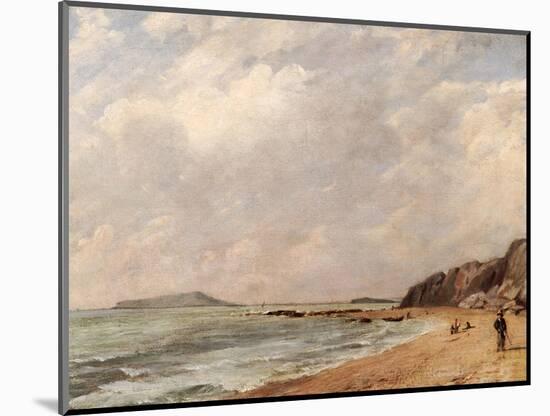 A View of Osmington Bay, Dorset, Looking Towards Portland Island-John Constable-Mounted Giclee Print