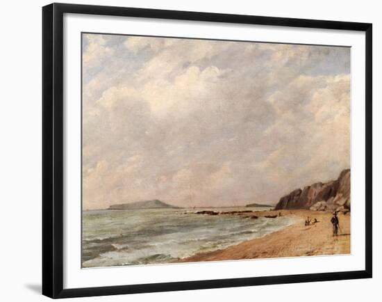 A View of Osmington Bay, Dorset, Looking Towards Portland Island-John Constable-Framed Giclee Print