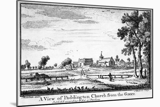 A View of Paddington Church from the Green-Haynes King-Mounted Giclee Print