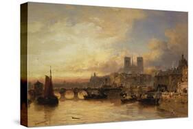 A View of Paris, France-James Webb-Stretched Canvas