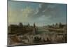 A View of Paris from the Pont Neuf, 1763-Nicolas Jean Baptiste Raguenet-Mounted Giclee Print
