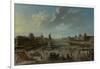 A View of Paris from the Pont Neuf, 1763-Nicolas Jean Baptiste Raguenet-Framed Giclee Print