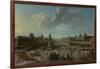 A View of Paris from the Pont Neuf, 1763-Nicolas Jean Baptiste Raguenet-Framed Giclee Print