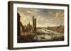 A View of Paris looking toward the Louvre and the Tour de Nesle. 1671-77-Peeter Bout-Framed Premium Giclee Print