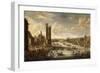 A View of Paris looking toward the Louvre and the Tour de Nesle. 1671-77-Peeter Bout-Framed Giclee Print