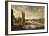 A View of Paris looking toward the Louvre and the Tour de Nesle. 1671-77-Peeter Bout-Framed Giclee Print