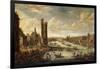 A View of Paris looking toward the Louvre and the Tour de Nesle. 1671-77-Peeter Bout-Framed Giclee Print