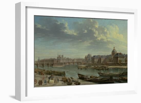 A View of Paris with the Ile de la Cité, 1763-Nicolas Jean Baptiste Raguenet-Framed Giclee Print