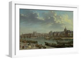 A View of Paris with the Ile de la Cité, 1763-Nicolas Jean Baptiste Raguenet-Framed Giclee Print