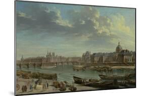 A View of Paris with the Ile de la Cité, 1763-Nicolas Jean Baptiste Raguenet-Mounted Giclee Print