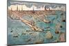 A View of Part of the Town of Boston and British Ships of War Landing Their Troops, 1768-null-Mounted Giclee Print