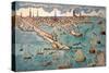 A View of Part of the Town of Boston and British Ships of War Landing Their Troops, 1768-null-Stretched Canvas