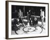 A View of People Playing a New Game Called Curling-George Strock-Framed Premium Photographic Print