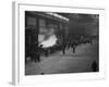 A View of People Touring the Unfinished Irvin Steel Mills-Bernard Hoffman-Framed Premium Photographic Print