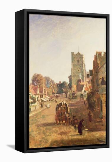 A View of Pinner-John William Buxton Knight-Framed Stretched Canvas