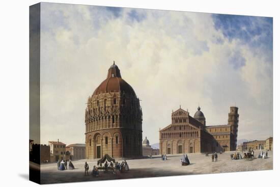 A View of Pisa, Italy-Hubert Sattler-Stretched Canvas